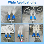 Dual Turbo Nozzle Pressure Washer, 360°Rotating Turbo Nozzle with 1/4" Quick Connector, 2.0 Orifice Twin Turbo Nozzle, 4-6 GPM, 4000 PSI