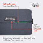 OPTP The Original McKenzie Slimline Lumbar Support – USA-Made Lower Back Support for Office Chair, Car Back Support, and Travel Lumbar Pillow. The Preferred Lumbar Cushion by Physical Therapists.