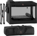 Noah & Paw Collapsible Dog Crate 36 Inches, XL Dog Crate for XL, Large Medium Breed, Travel Kennel for Car, Includes Pet Mat for Pet Cage, 2 Storage Pockets, Handbag, 10mm Locking Zippers 36*25*23