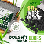 8 Bags x 200g Nature Fresh Activated Charcoal Odor Absorber, Bamboo Charcoal Air Purifying Bag, Odor Eliminator for Home, Car, Cigarette Smoke, Dog, Cat, Shoes