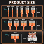 Diamond Hole Saw Kit for Tile, Ceramic, Granite, Marble and More Drilling - ZNXIMER 11pcs Tile Hole Saw Kit (6/8/10/20/25/28/32/35/45/50/65MM)