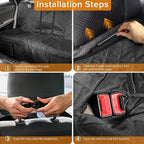 Dog Car Seat Cover for Back Seat Compatible with BMW X3 X5 X1 X2 X4 3 5 4 Series 328i 320i 330i 528i 540i Accessories 2000-2026, Waterproof Non-Slip Pet Bench Backseat Covers