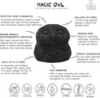 Chada Magic Owl Activated Charcoal Deodorizer - Natural Odor Eliminator, No Chemicals, Absorbs Smoke, 270g