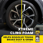 Meguiar's Hot Rims Foaming Wheel & Tire Cleaner - Combines a Wheel and Tire Cleaner in One Product that Quickly Powers through Brake Dust and Grime on OEM Clear Coated Wheels, 20 Oz Foam