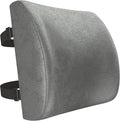 FORTEM Lumbar Support Pillow for Office Chair, Lumbar Support Pillow for Car, Back Rest for Gaming, Memory Foam Pillow, Desk Chair Cushion, Breathable & Washable Cover, Adjustable Straps