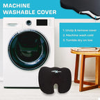 Xtreme Comforts Seat Cushion, Tailbone Relaxer - Coccyx Cushion for Tailbone Pain Desk, Wheelchair & Car Use - Back Support Pillow for Chair