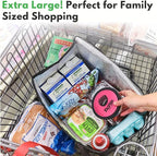 Creative Green Life XL Insulated Reusable Grocery Bags (2-Pack) - Premium Quality Cooler Bags with Hard Bottom Insert, Stands Upright, Washable