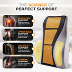 Extra Dense Lumbar Pillow with Double Adjustable Straps - Ergonomic Lumbar Support Pillow for Office Chair, Car, Couch Firm Back Support for Lower Back & Spine Pain Relief Memory Foam Cushion