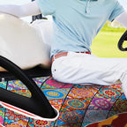 ENYORSE Golf Cart Seat Covers - Ethnic Style Golf Cart Towel Blanket for 2/4 Seater, Soft & Breathable Microfiber, Keeps Seats Cool & Comfortable, 51”x31”, Fits EZGO/Yamaha/Club Car
