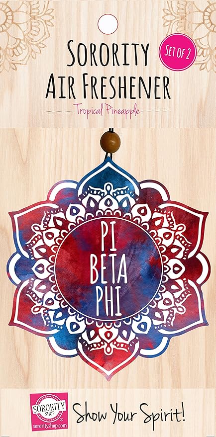 Pi Beta Phi - Mandala Air Freshener - 2/Pack
