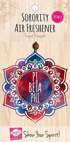 Pi Beta Phi - Mandala Air Freshener - 2/Pack