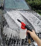 Foam Cannon for Garden Hose，Adjustment Ratio Dial Foam Gun,Car Wash Soap Spray Foamer Red