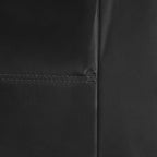 FH-PU002-1010 Classic Exquisite Leather Bench Seat Covers, Split Bench, Solid Black color