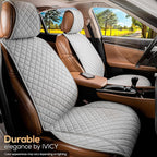 IVICY Faux Suede Front Car Seat Cover – Durable, Non-Slip Seat Protector for Cars – 1 Unit, Light Gray