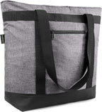 BeeGreen Insulated Cooler Bag with Handles Oversized Sturdy Leakproof Freezer Shopping Tote for Groceries Heavy Duty Thermal Food Delivery Bag Charcoal