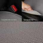 2pcs All-Season Car Seat Covers Grey - Breathable Car Seat Protectors with Anti Slip Bottom - Durable Auto Seat Cushions Universal Fit for Vehicles Cars SUV Trucks Front Seats