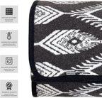 PuTian Merino Wool Blanket Camping Outdoor Blanket - 63" x 51" Bohemia Grey Great for Camping, Outdoors, Sporting Events, Survival & Emergency Kits -Super Soft Wool Blanket