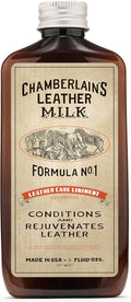 Leather Milk Conditioner and Cleaner for Furniture, Cars, Purses and Handbags. All-Natural, Non-Toxic Conditioner Made in the USA. Leather Care Liniment No. 1. 2 Sizes. Includes Premium Applicator Pad