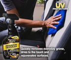 Auto Car Interior Cleaner Detailer Spray - 24 Fl Oz - For Cars, Bikes, Boats - Cleaner and Conditioner For Leather, Vinyl, Plastics, Screens - Upholstery Protectant Detailing Spray