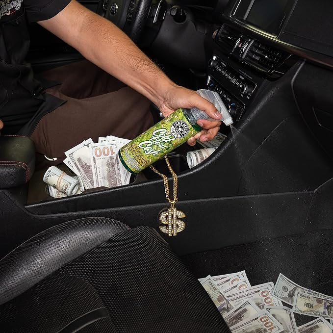 Chemical Guys ‎Cold Hard Cash, Money Scented Premium Air Freshener & Odor Eliminator, (for Cars, Trucks, SUVs, RVs, Home, Office, Dorm Room & More) 16 Fl Oz