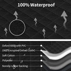 Back Seat Pet Cover for Dogs with Mesh Window - Tesla Model 3, SUV, Sedan, 600D Waterproof Heavy Durable Hammock, Scratch Proof Nonslip with Seatbelt, Dog Car Seat Cover for Back Seat