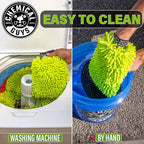 Chemical Guys Chenille Premium Scratch-Free Microfiber Wash Mitt for Car Washing,Lime Green,Ultra-Soft Car Wash Gloves,Swirl-Free Finish,Safe for Trucks,SUVs,Motorcycles,and More,(Pack of 24)