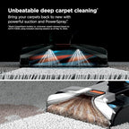 Shark CarpetXpert | Upright Carpet, Area Rug & Upholstery Cleaner | Carpet Shampooer with StainStriker Handheld Tough Stain Eliminator | Removes Tough Stains & Odors | 3 Cleaning Tools | White | EX201