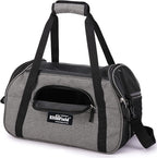 EliteField Soft Sided Pet Carrier (3 Year Warranty, Airline Approved), Multiple Sizes and Colors Available (Large: 19" L x 10" W x 13" H, Charcoal Gray)