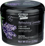 Citrus Magic On The Go Odor Absorbing Solid Car Air Freshener, Refreshing Lavender, 8-Ounce, Pack of 1