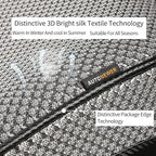 Auto Newer Luxury Breathable Car Seat Cover Fit Four Seasons, Universal Front of Car Seat Cushions, Bottom Seat Covers of Full Wrapped Edge,Universal Fit for 95% Cars,SUV,Pickup,Van(Grey，1PCS)