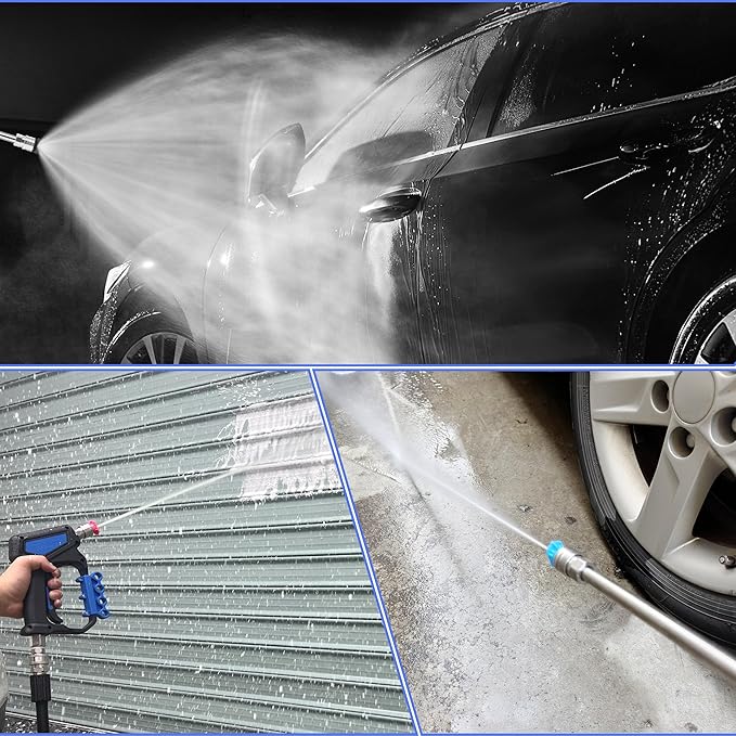 Tool Daily Pressure Washer Tips, Set of 7 Power Washer Nozzle Tips Multiple Degrees, 1/4 Inch Quick Connect, 3.0 GPM