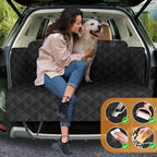 Dog Car Seat Cover for Back Seat with Mesh Window, 600D Heavy Duty Waterproof Hammock, Universal Fit for Cars and SUVs (Standard 56.5"x53")
