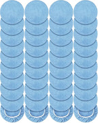 Tallew 40 Pcs 9 to 10 Inches Buffer Pads Bulk Car Polisher Bonnets Orbital Buffer Bonnets Microfiber Polishing Pad Car Wax Cover for Cleaning and Polishing (Light Blue)