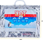 Superio Hot and Cold Insulated Bags for Food Delivery, Grocery Shopping Bags, Food Storage for Hot and Frozen Food for Travel, Disposable Cooler Bag, Reinforced Thermal Lunch Bag (2, 15.5"x13")