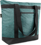 BeeGreen Insulated Cooler Bag with Handles Oversized Sturdy Leakproof Freezer Shopping Tote for Groceries Heavy Duty Thermal Food Delivery Bag Charcoal
