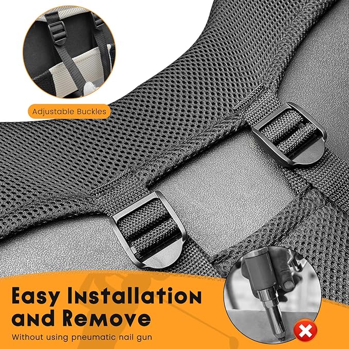Golf Cart Seat Covers 2 PCS Front and Rear Seat Covers Sets for Club Car Precedent and Yamaha G29 Standard Seat Cushion,Replacement Cooling Breathable Washable No Stapler Needed(Black&Beige)