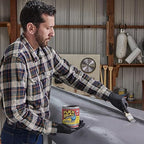 Flex Seal Liquid, Rubber Coating Sealant, Waterproof, Flexible, Breathable, and UV Resistant, Roof Repair, Basements, RV, Campers, Trailers, Marine, EPDM, Masonry, Gray, 16 oz
