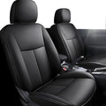 AOMSAZTO Custom Fit Seat Covers for Nissan Sentra: 2013 2014 2015 2016 2017 2018 2019 Faux Leather Car Seat Covers Full Set Black