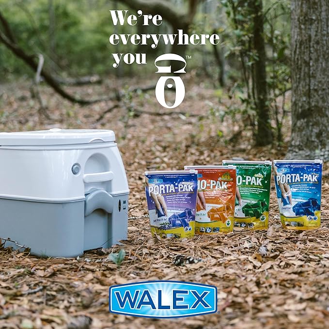 Walex Bio-Active Holding Tank Treatment - Enzyme-Based Deodorizer with Commercial-Grade Digestive Power, Liquefies Waste & Tissue, Cleans Sensors, Prevents Clogs & Odors, Formaldehyde Free, 168 oz