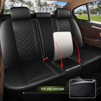 AOMSAZTO Car Seat Covers Full Set Fit for Nissan Rogue Sport 2017-2022 Waterproof Faux Leather Car Seat Cushions Automotive 5 Seat Covers Set（Black）