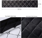 4 Pack Universal Car Seat Belt Pads, Adult Seat Belt Shoulder Strap Covers Harness Pad for Car/Bag,Soft Comfort Helps Protect You Neck Shoulder from The Seat Belt Rubbing（Black）