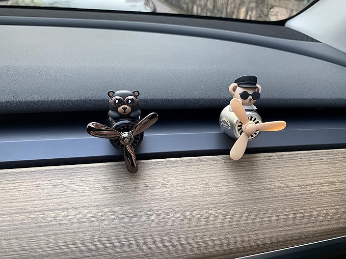 Tesla Model 3 Y S X Car air fresheners Scents diffuser Vent clips Perfume Air freshener DIY fragrance for Tesla Interior Accessories AC Vent freshener 2019 2020 2021 2022 2023 2024 (Black)