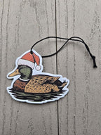 ThatsRad Car Air Freshener Duck Fly Fishing Fish Hunting Stocking Stuffer (One Size, Santa Duck/Cinnamon Scent)