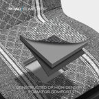Road Comforts Baja Blanket Seat Covers Gray Diamond High Back Bucket Seat Covers - Jacquard Fabric, Airbag Compatible, Universal Fit for Cars, Trucks, SUVs, and Vans