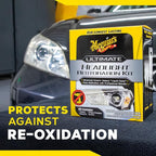 Meguiar's Ultimate Headlight Restoration Kit - The Perfect Headlight Repair Kit to Remove Yellowing and Cloudiness from Headlights - Easy to Use and Seals Headlights with 18 Plus Months of Protection