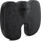 FORTEM Seat Cushion, Office Chair Cushion, Desk Chair Memory Foam, Sciatica Coccyx Tailbone Pain Relief, Pressure Relief, Sitting Pad, for Long Gaming & Sitting, Washable Cover, Non Slip, XL