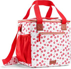 Fit & Fresh, 24-Can Soft Cooler Bag Insulated Leak-Resistant, Portable Soft Cooler, Large Cooler, Soft Sided Cooler Bag, Travel Cooler, Cherry