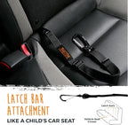 Mighty Paw Dog Seat Belt For Car - LATCH Compatible Adjustable Dog Seatbelt Harness for Small, Medium and Large Pets. Distraction Free Driving, Heavy-Duty Design with Aviation Grade Aluminum Carabiner