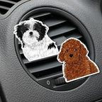 WIRESTER Fresh Scented Car Air Freshener Vent Clip, Decorative Accessories, Interior Decoration for Cars - Dog, Cat, Animal