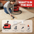 Shop-Vac Portable Carpet Cleaner Machine, Upholstery Cleaner with Steam & Heating System, 3 Modes Deep Stain Removal with Self-Cleaning Tool, for Car, Furniture, Stairs and Fabric Cleaning, 5430225
